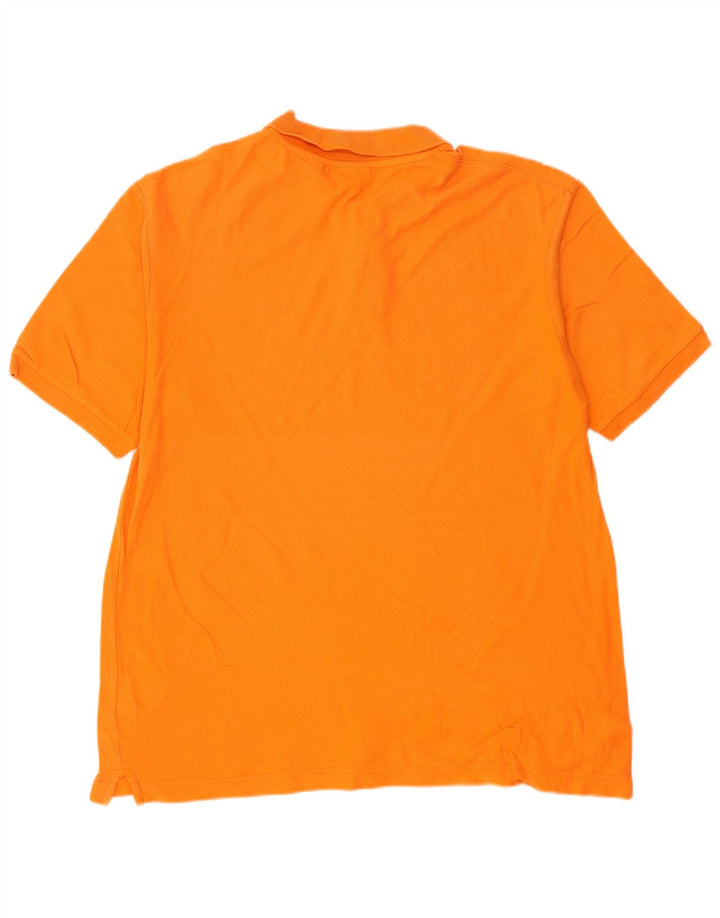 FILA Mens Polo Shirt XL Orange Cotton