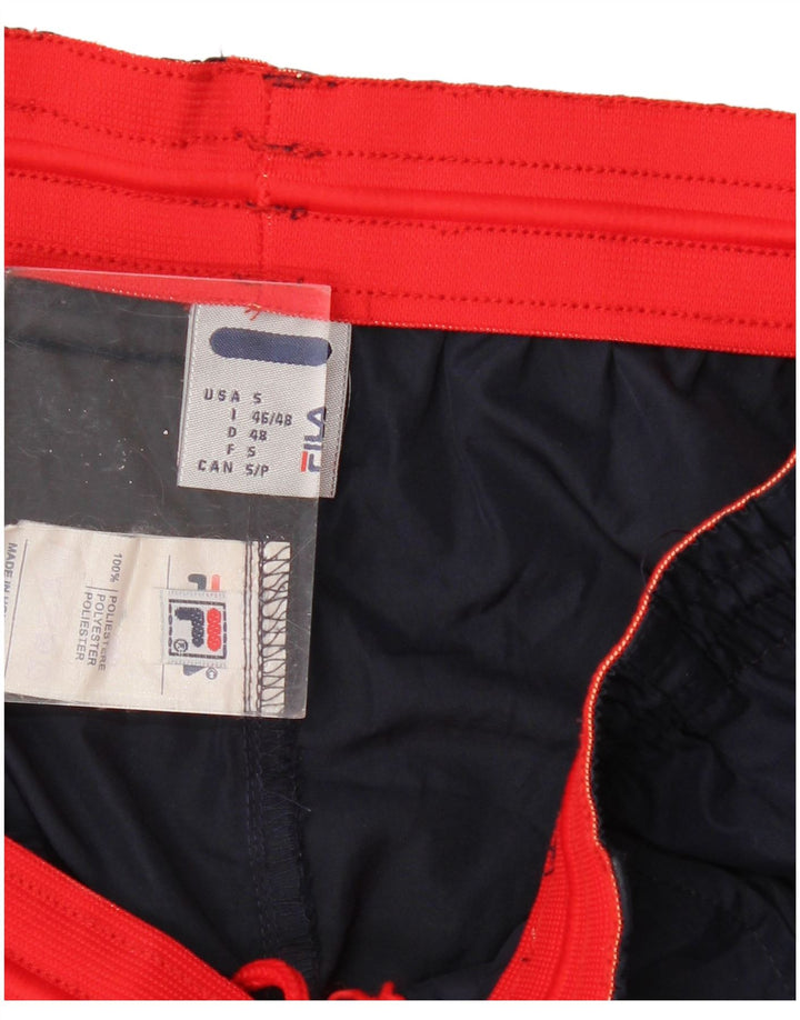 Fila Mens Sport Shorts Small  Navy Blue Polyester
