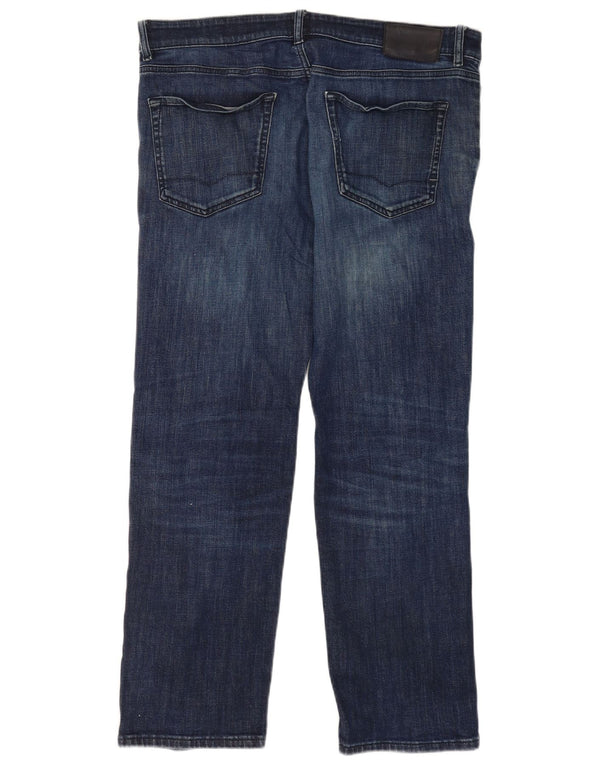 Hugo Boss Womens Regular Straight Jeans W36 L32 Blue Cotton
