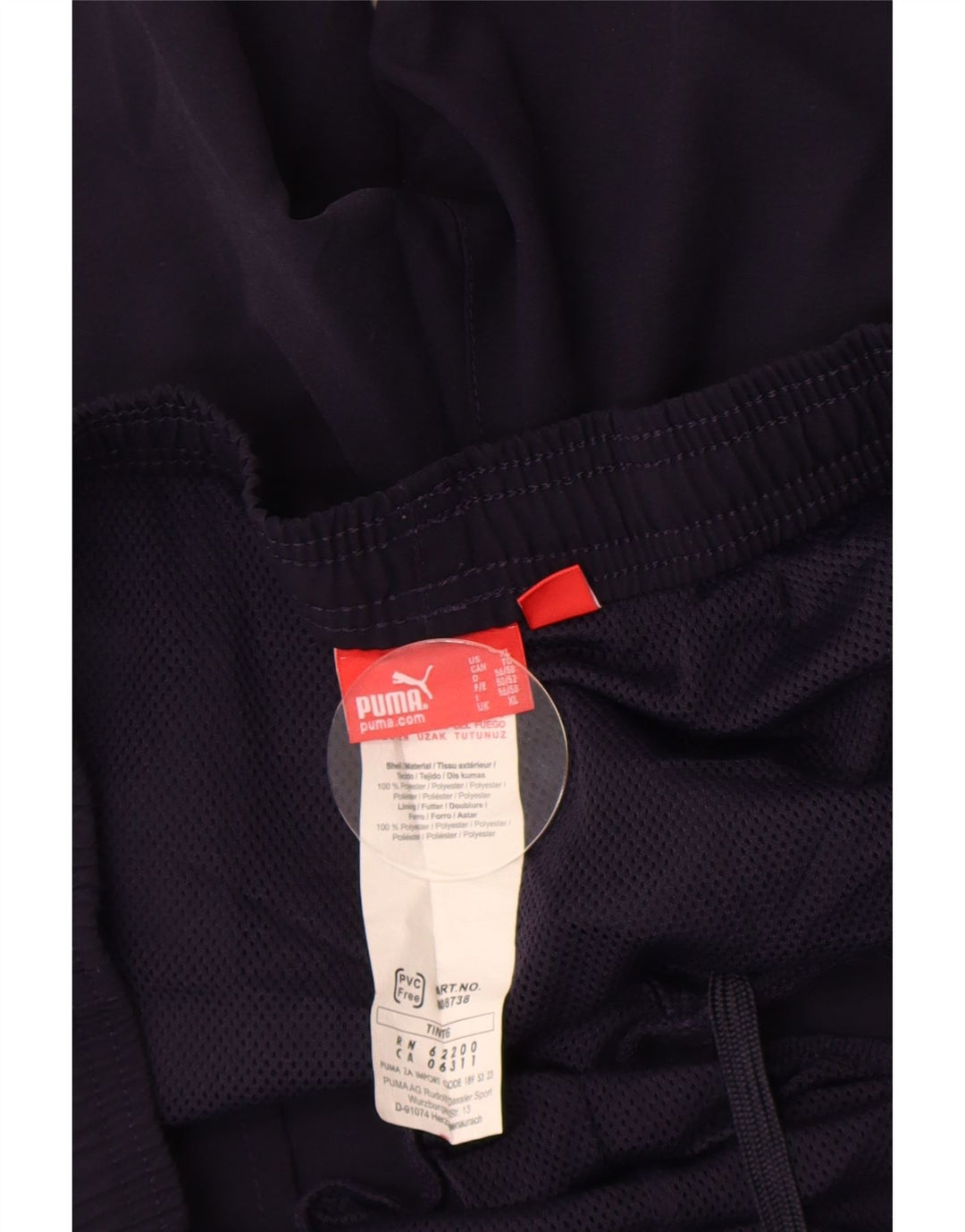 Puma Mens Graphic Sport Shorts XL  Navy Blue Polyester