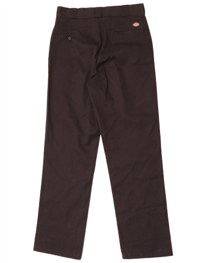 Dickies Mens Straight Chino Trousers W32 L34 Black Polyester