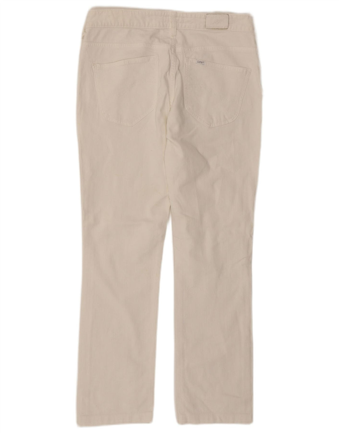 Lee Womens Norma Straight Jeans W31 L29 White Cotton