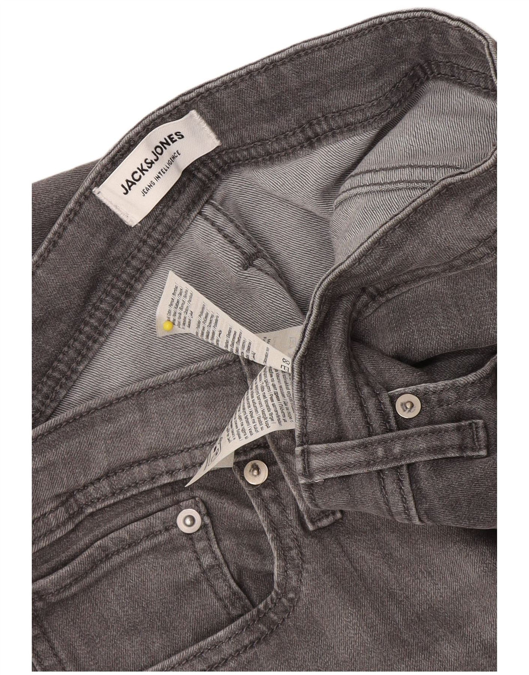 Jack & Jones Herre GLENN Slim Jeans W34 L33 Grå Bomuld