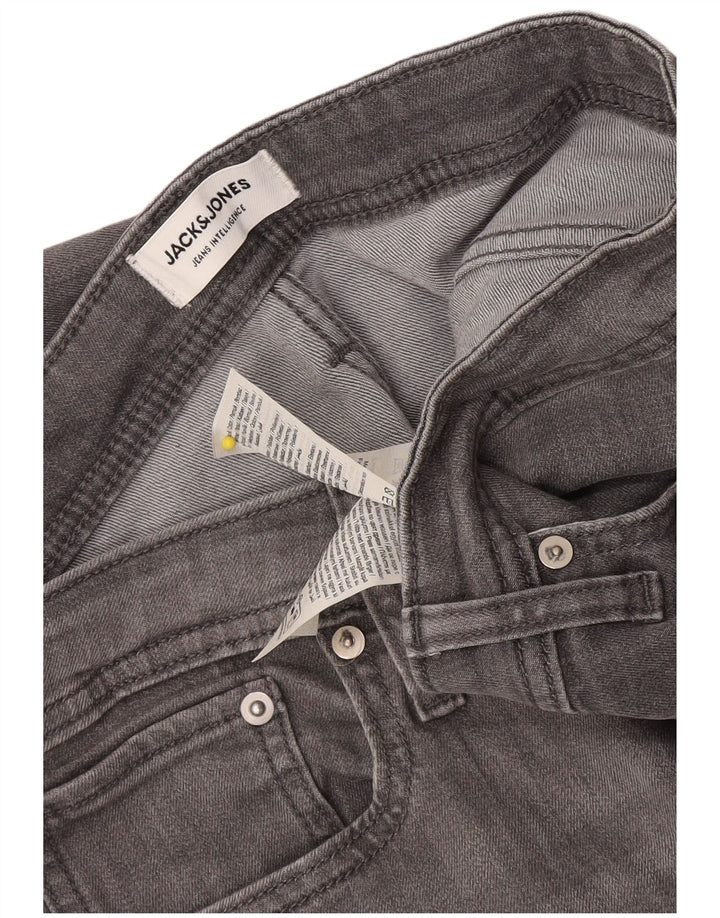 Jack & Jones Herre GLENN Slim Jeans W34 L33 Grå Bomuld