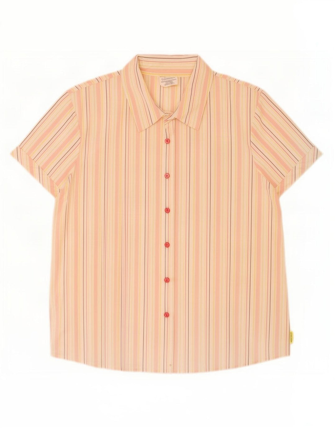 Calvin Klein Jeans Womens Shirt UK 16 Large Multicoloured Striped