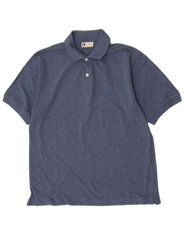 Sergio Tacchini Mens Polo Shirt Medium Navy Blue