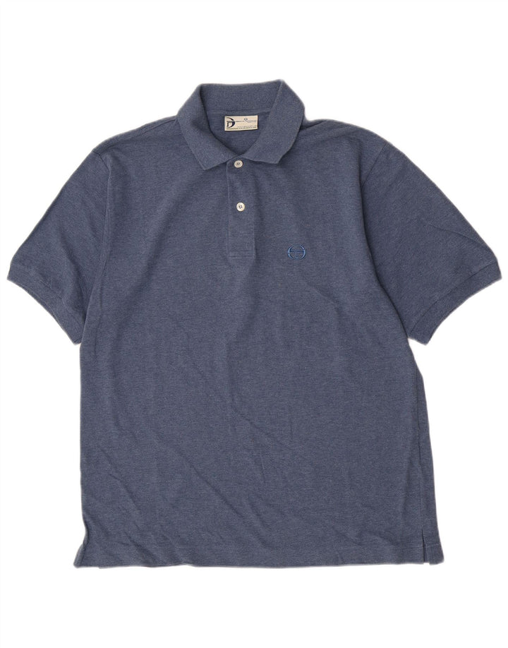 Sergio Tacchini Mens Polo Shirt Medium Navy Blue