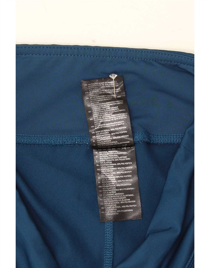 Leggings Adidas Capri da donna UK 12/14 Poliestere blu medio