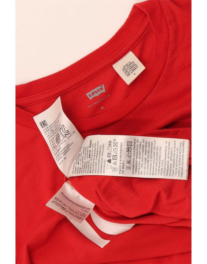 Levi's Camiseta gráfica para mujer Top UK 12 Medium Red Modal