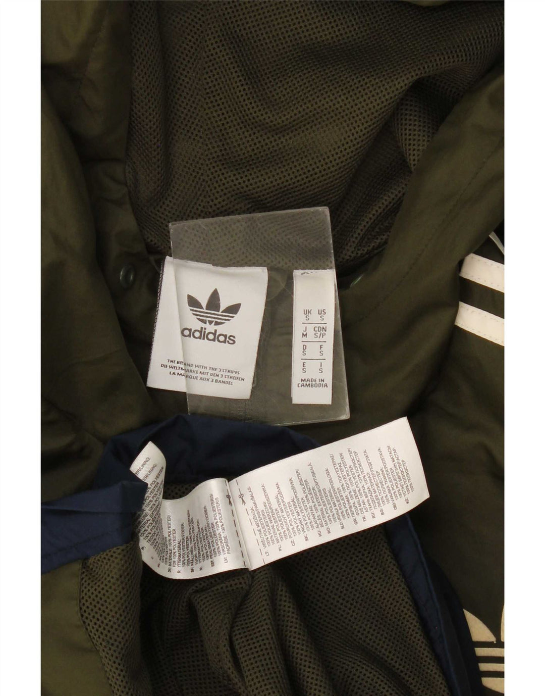 Adidas Mens Hooded Tracksuit Top Jacket Small Multicoloured Colourblock