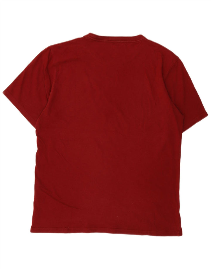 CONVERSE Herre T-Shirt Top Lille Rød Bomuld