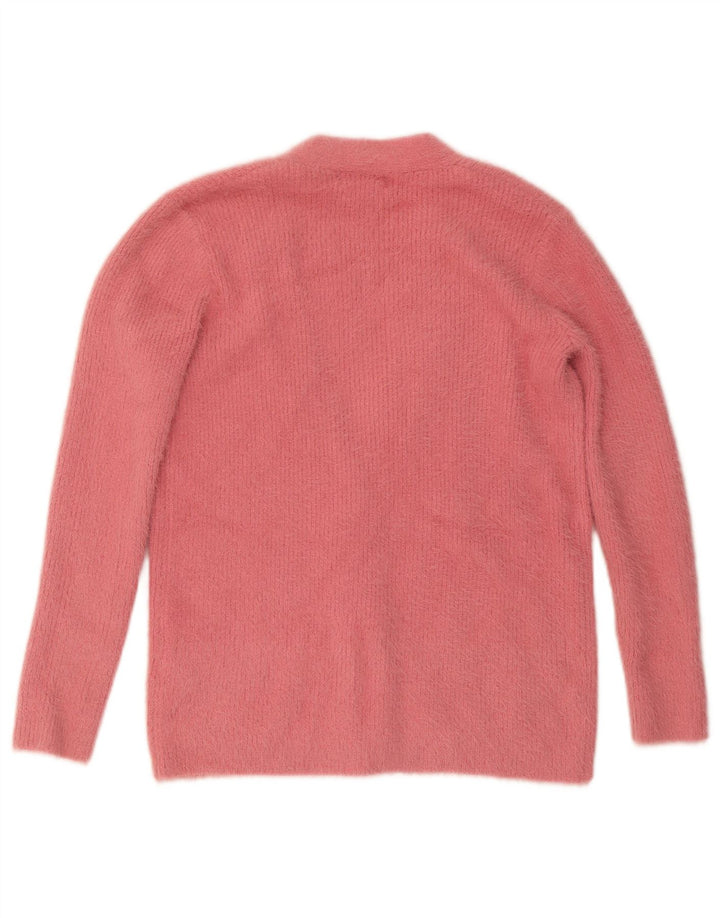 Lipsy Womens Cardigan Sweater UK 12 Medium Pink Nylon