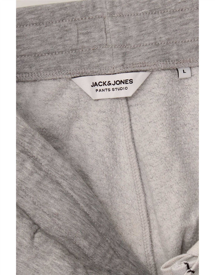 Jack & Jones Mens Tracksuit Trousers Joggers Large  Grey