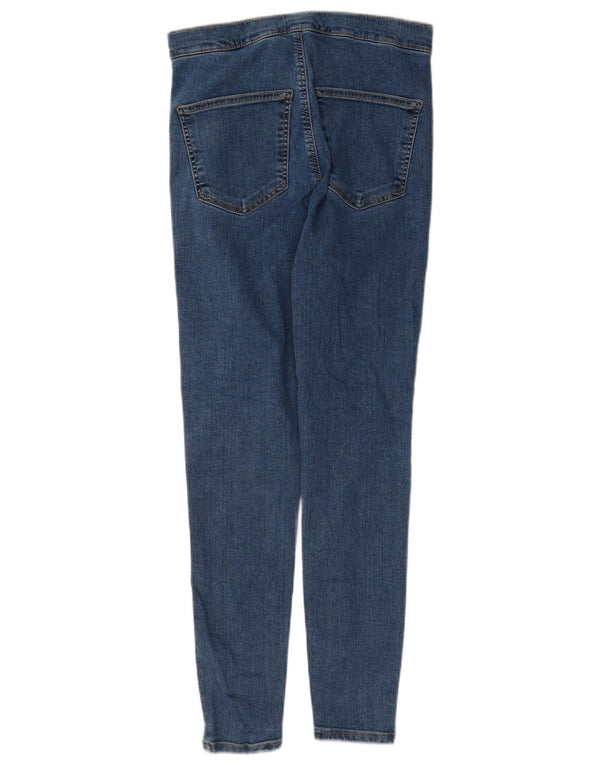 Topshop Womens Joni Skinny Jeans W30 L26 Blue Cotton