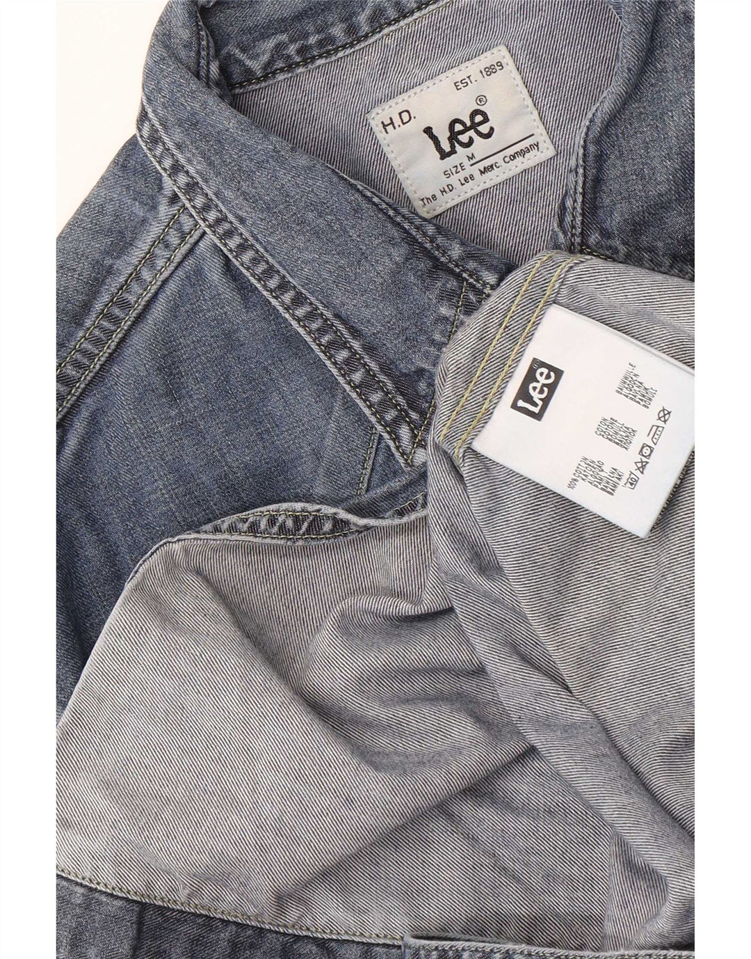 Lee Chemise en Jean Homme Bleu Moyen Coton
