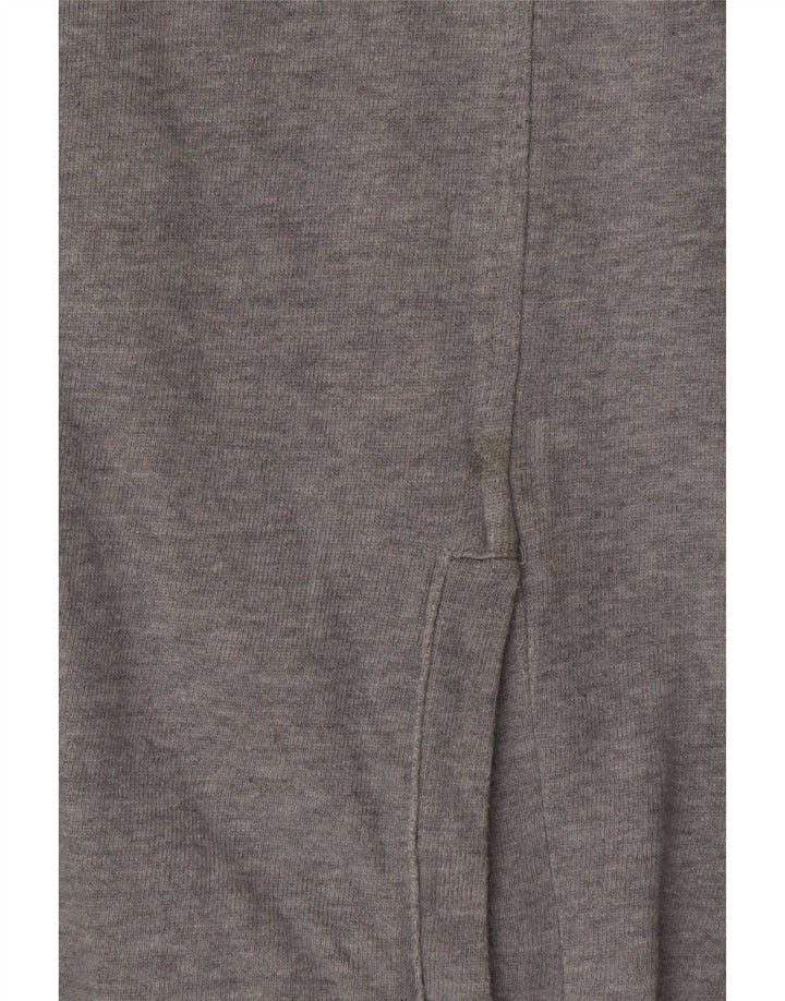 Adidas Womens Tracksuit Top Jacket UK 16 Large Grey Cotton