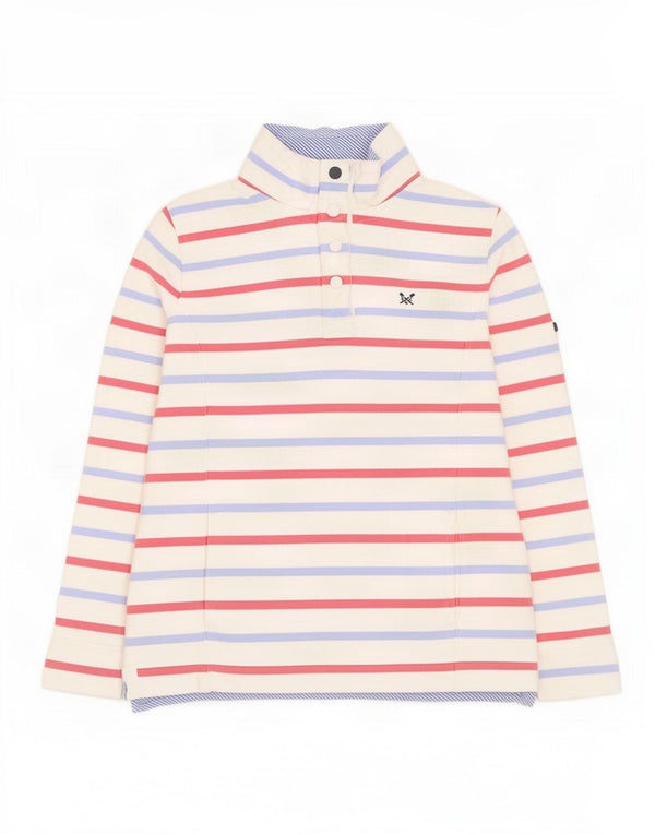 Crew Clothing Hanorac pentru femei Pulover UK 12 Medium White Striped