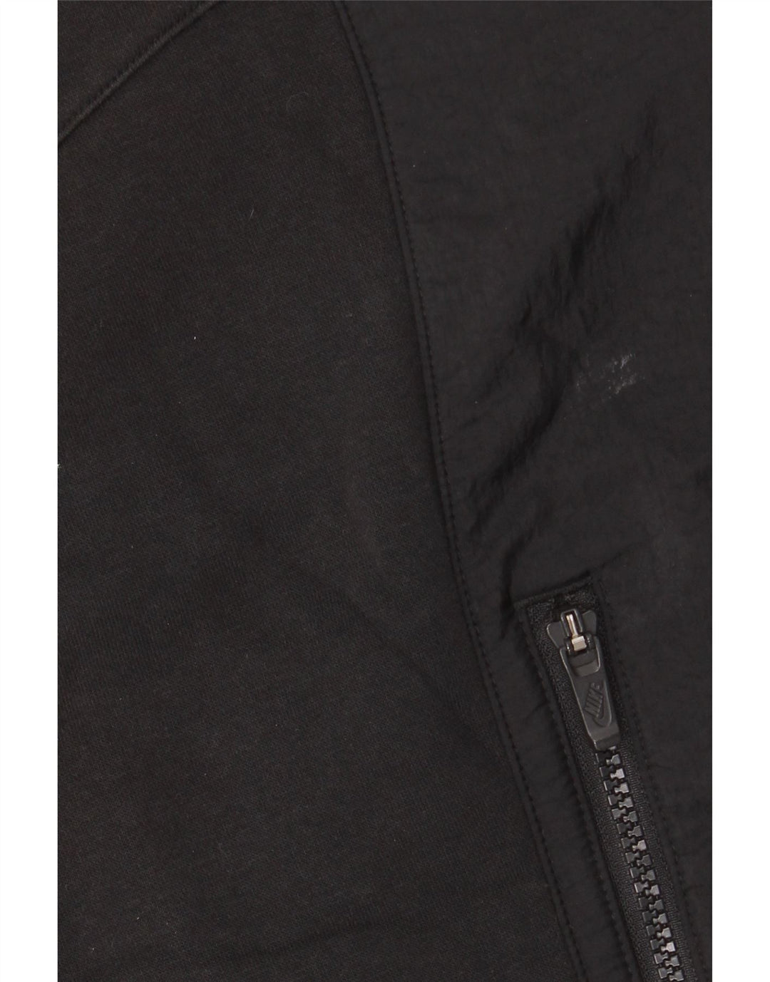 Nike Mens Zip Hoodie Sweater Small Black Cotton