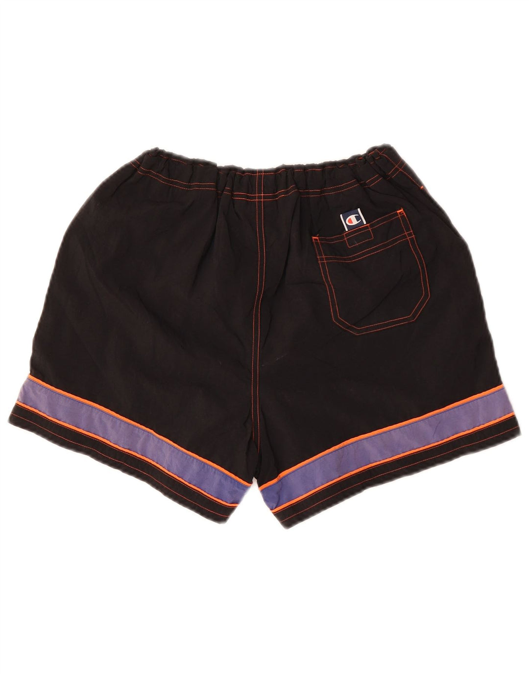 Champion Short de sport pour homme en polyester color block noir moyen