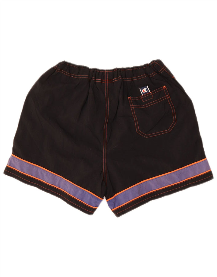 Champion Short de sport pour homme en polyester color block noir moyen