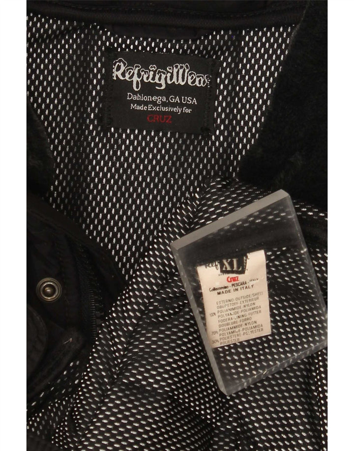 Refrigiwear Mens Cruz Padded Jacket UK 42 XL Black Polyamide