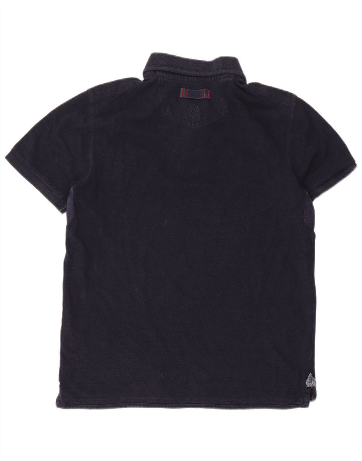 Fat Face Herre Polo Shirt Medium Navy Blue Bomuld