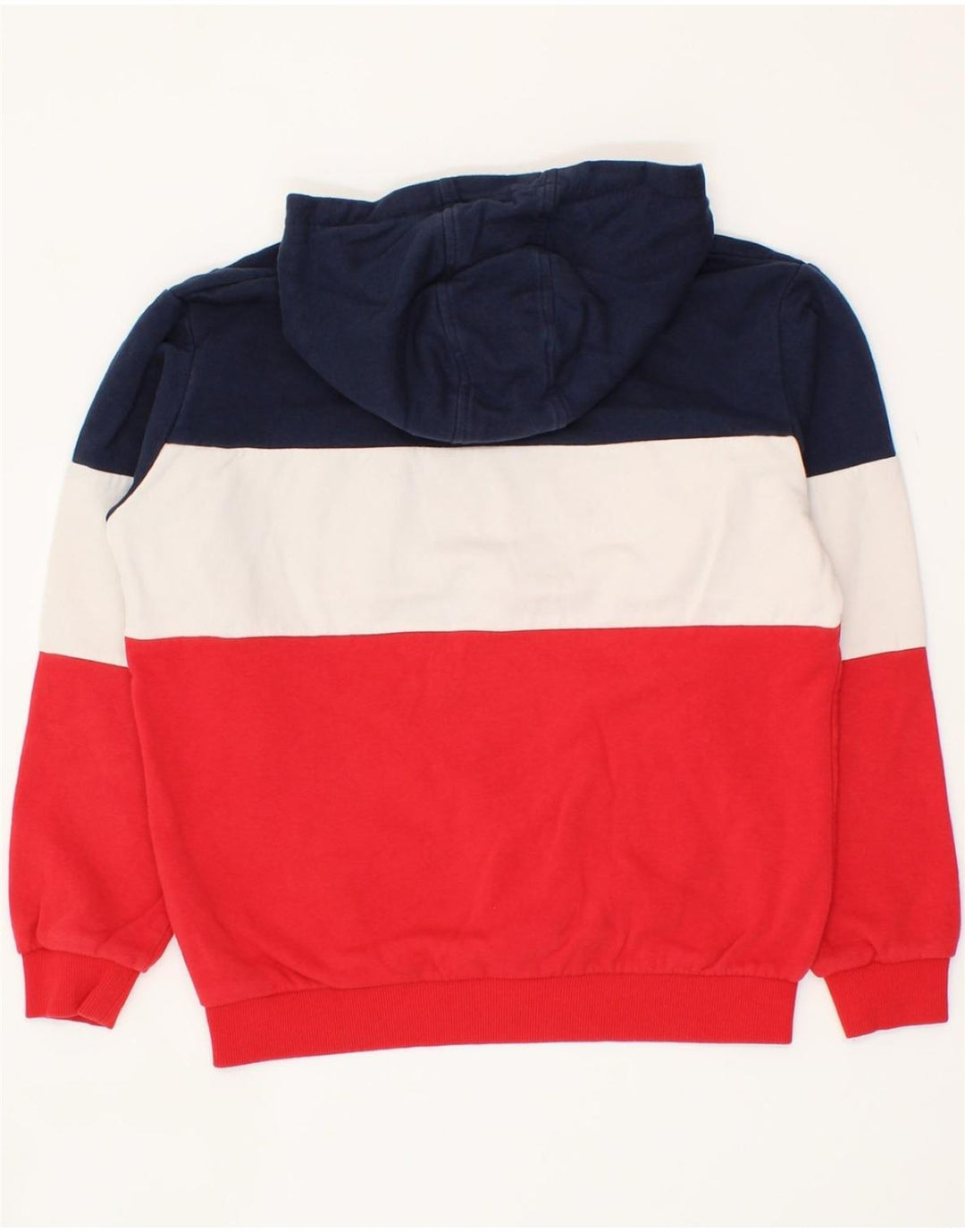 FILA Boys Oversized Hoodie Jumper 11-12 Years Multicoloured Colourblock Vintage Fila and Second-Hand Fila from Messina Hembry 