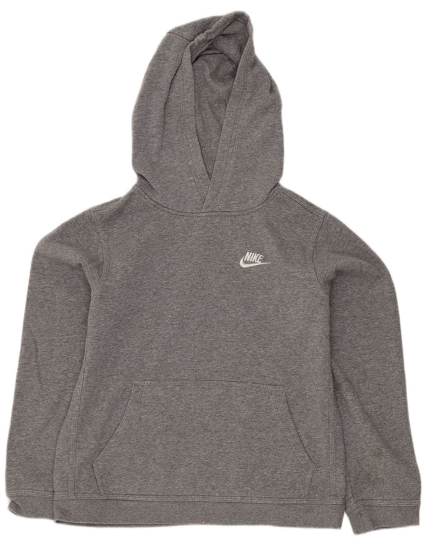 Felpa con cappuccio Nike da ragazzo, 12-13 anni, grande, cotone grigio