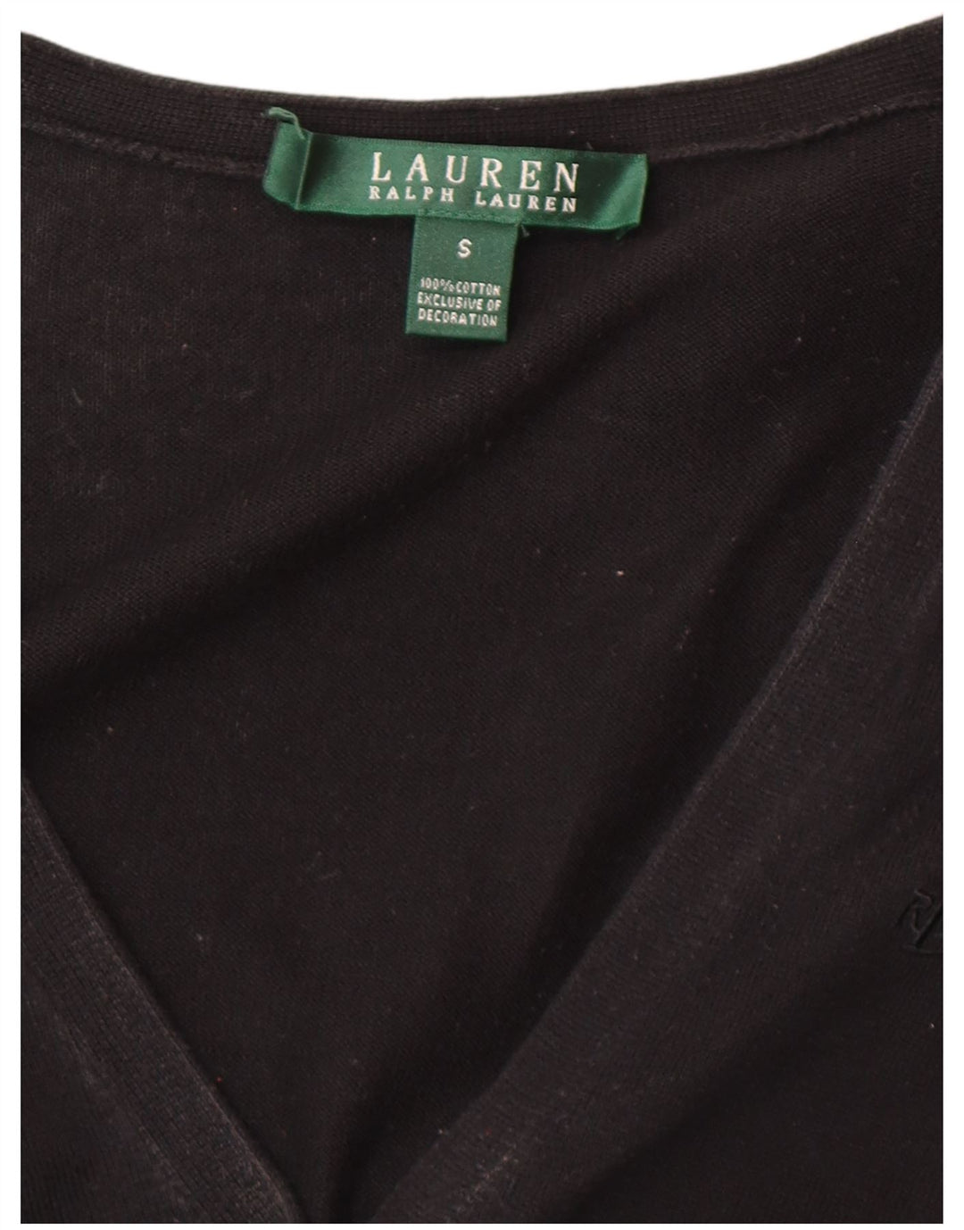 Ralph Lauren Womens Cardigan Sweater UK 10 Small Black