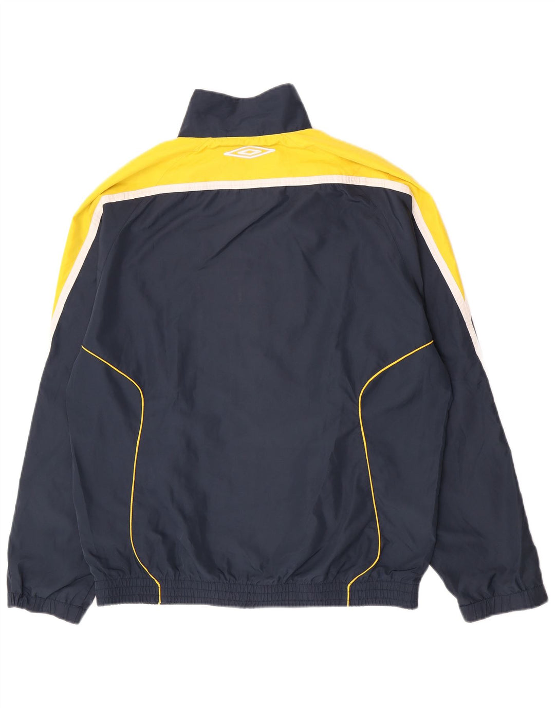 Umbro Herren-Trainingsanzug-Top-Jacke XL, Marineblau, Farbblock-Polyester