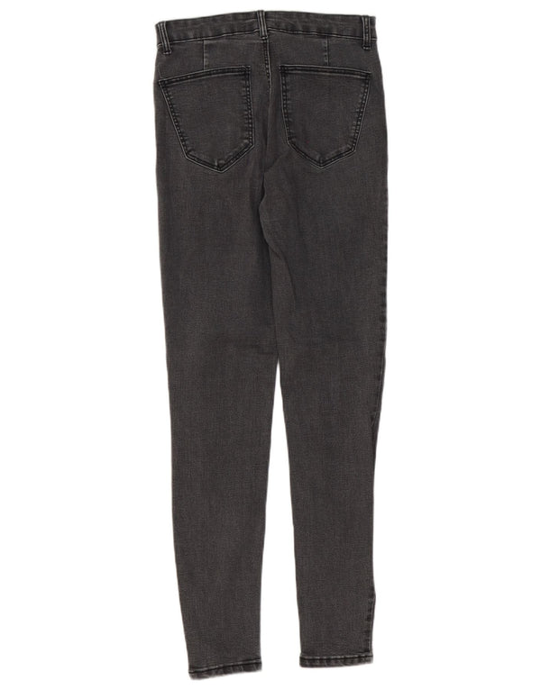 Damskie jeansy skinny z wysokim stanem Zara EU 38 Small W28 L28 Szare