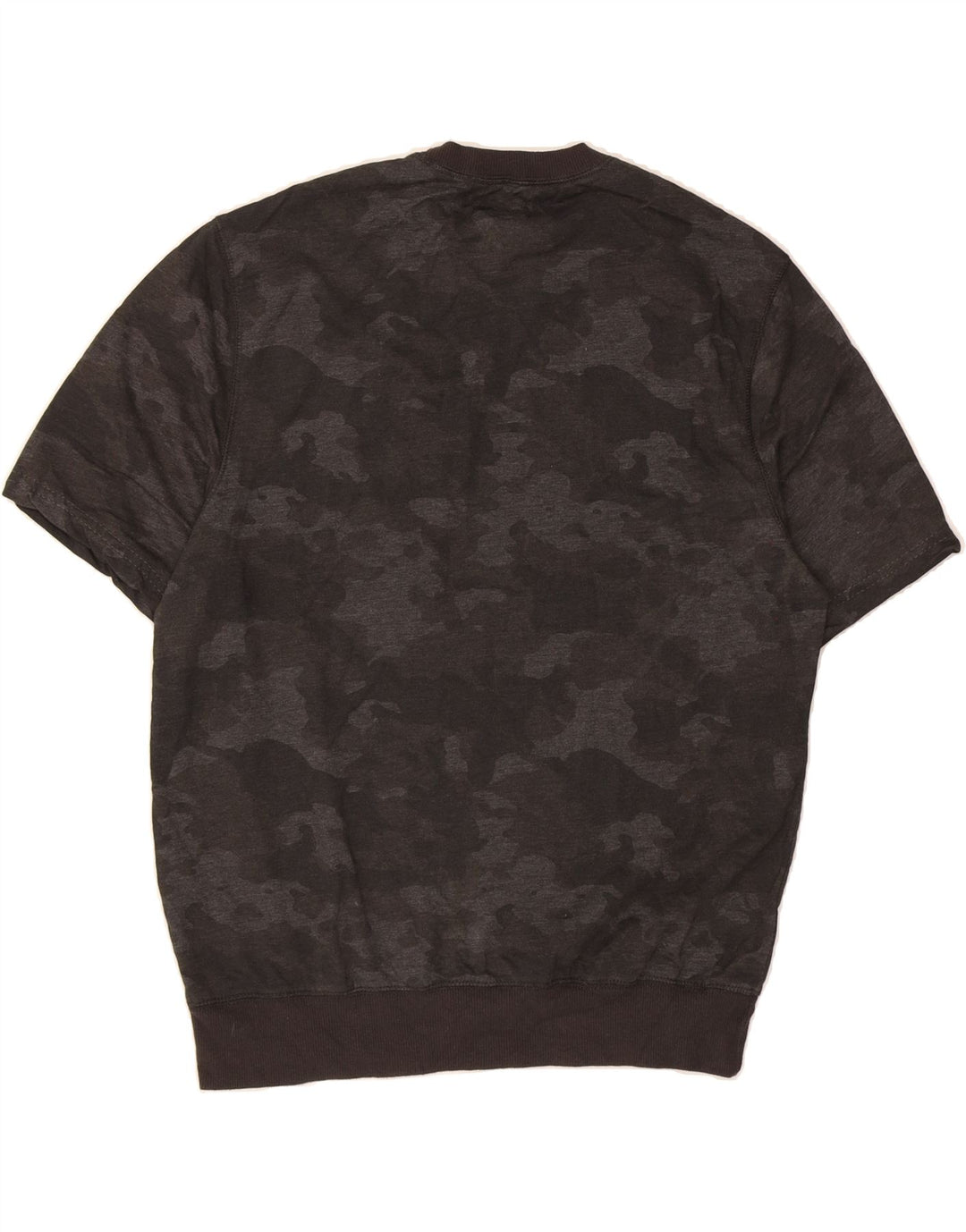 IZOD Mens Relaxed Classics Sweatshirt Jumper Medium Grey Camouflage Vintage Izod and Second-Hand Izod from Messina Hembry 