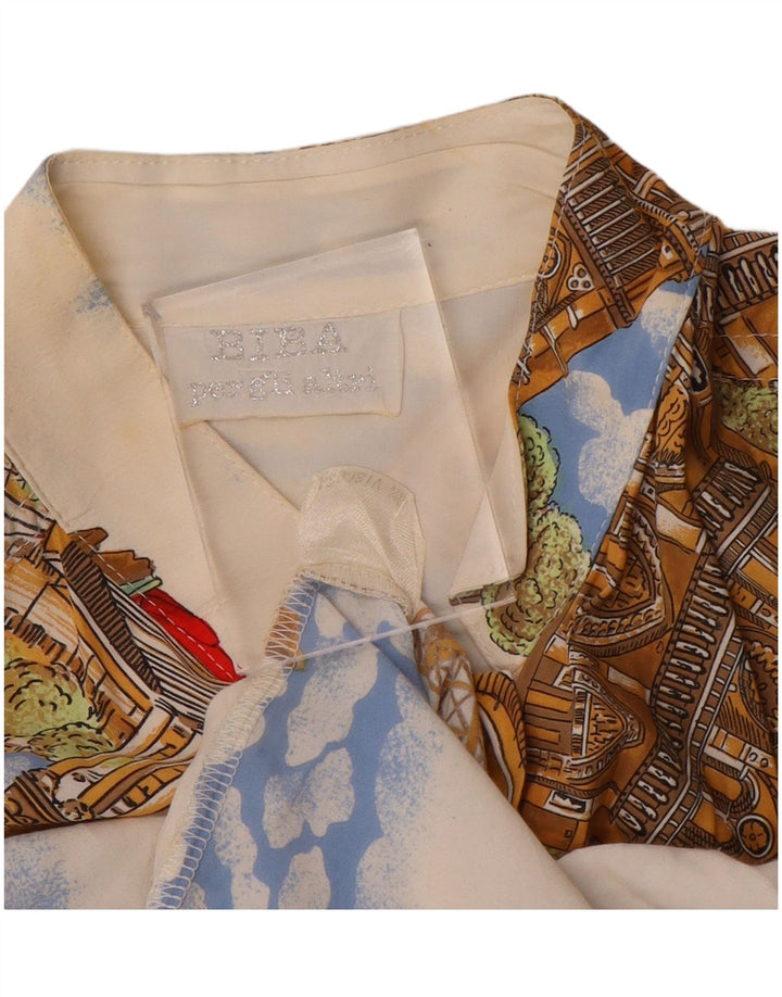 Biba Chemisier à motif abstrait pour femme UK 18 XL Viscose multicolore