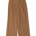 Zara Pantalon Chino Large Femme Medium W28 L30 Marron Polyester