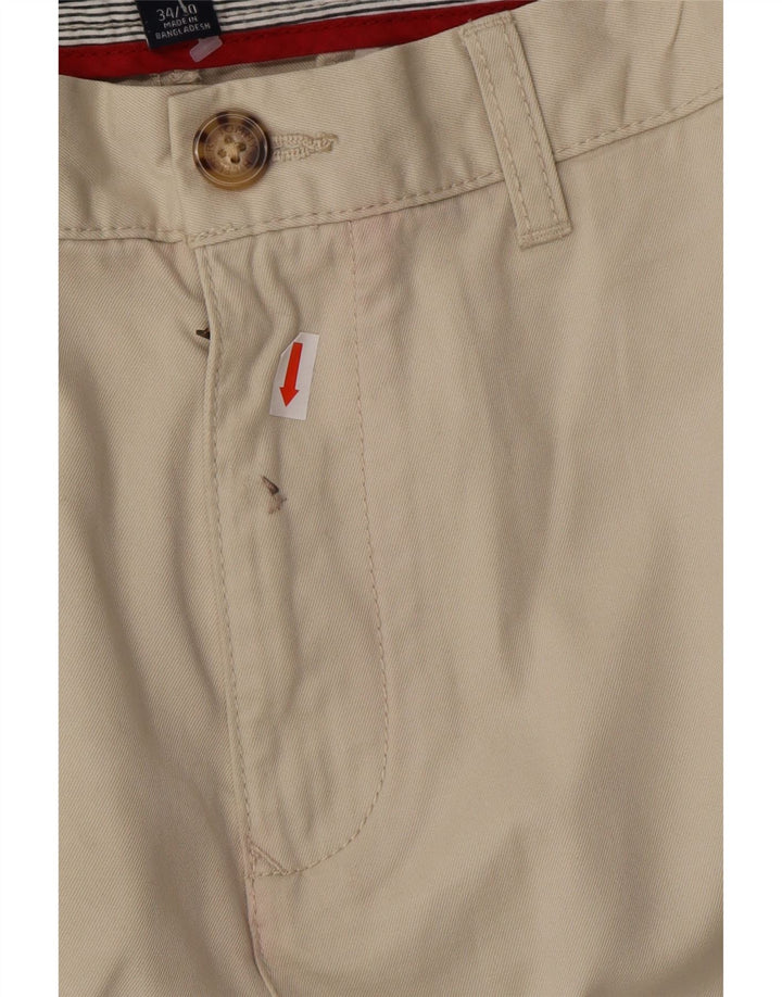 TOMMY HILFIGER Mens Straight Chino Trousers W34 L30 Off White Cotton Vintage Tommy Hilfiger and Second-Hand Tommy Hilfiger from Messina Hembry 