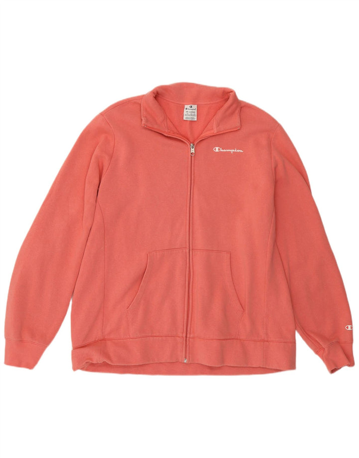 Champion Womens Tracksuit Top Jacket UK 22 3XL Pink