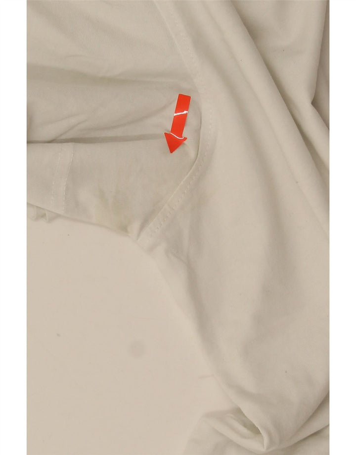 TOMMY HILFIGER Mens T-Shirt Top Large White Cotton