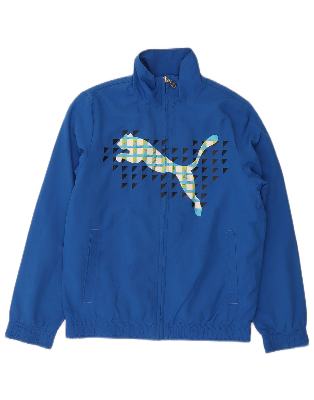Puma Veste de survêtement graphique garçon 9-10 ans Bleu Polyester