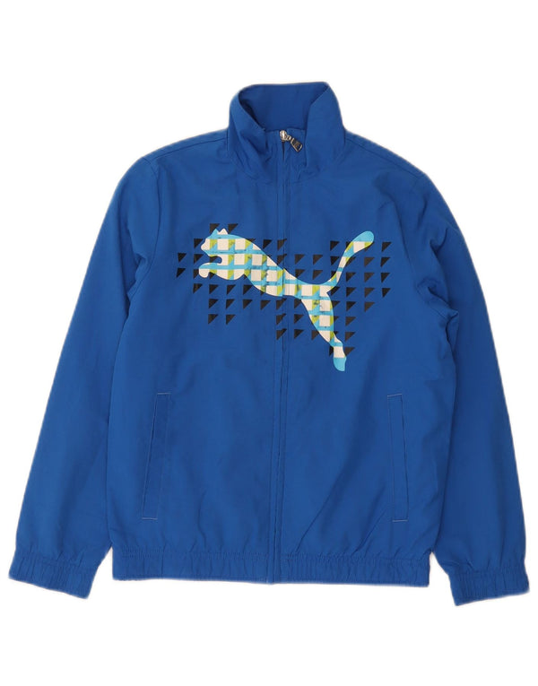Puma Boys Graphic αθλητική φόρμα Top Jacket 9-10 Years Blue Polyester