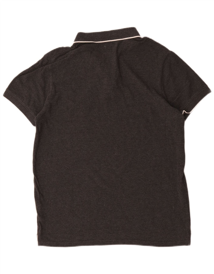 Jack Wills Mens Polo Shirt Large Grey Cotton