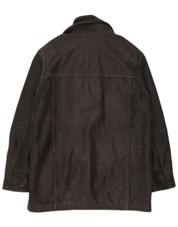 Scandianavia Chaqueta de cuero para hombre UK 36 Small Grey