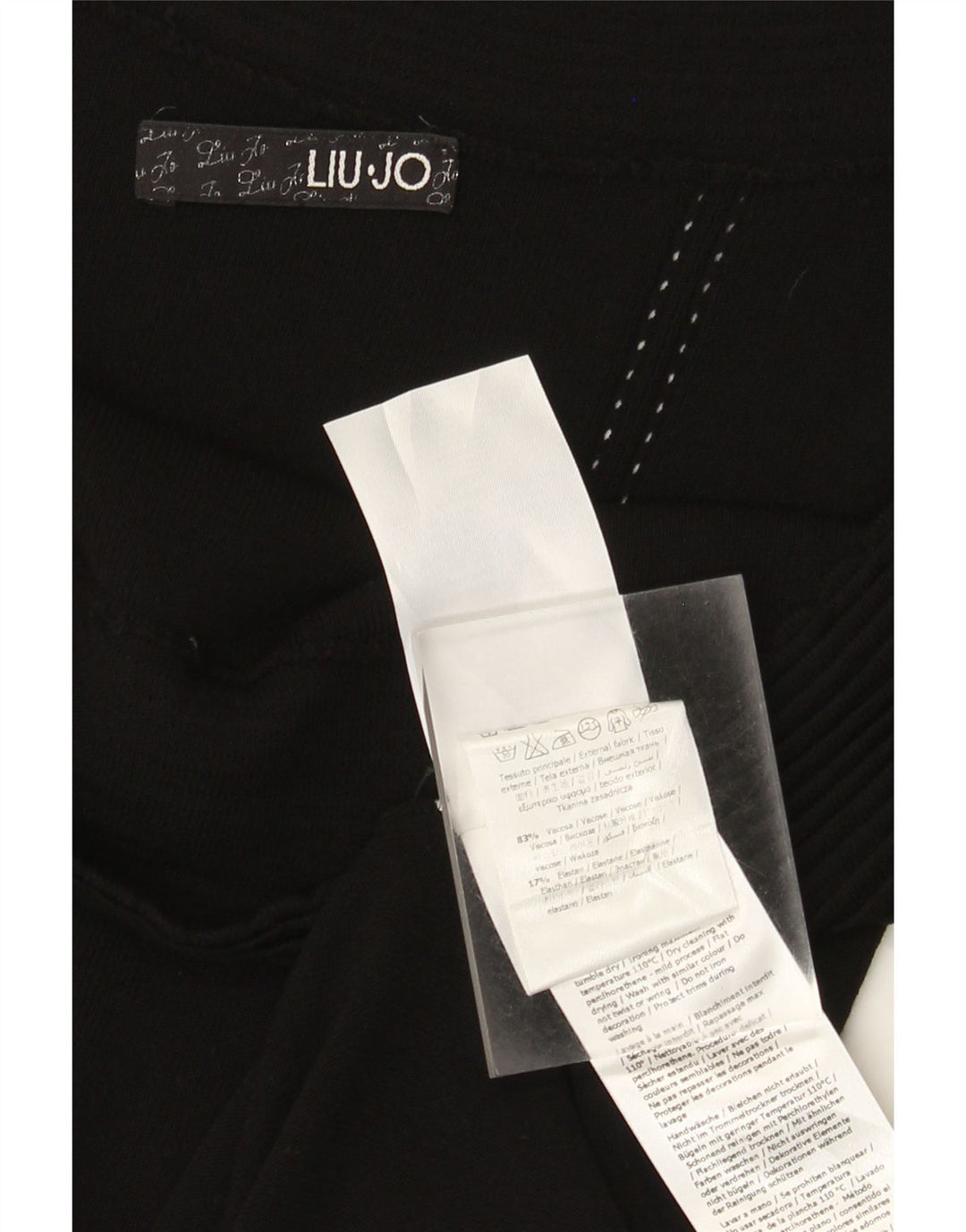 Abito Donna Liu Jo con Spalle Scoperte IT 44 Medio Nero Viscosa