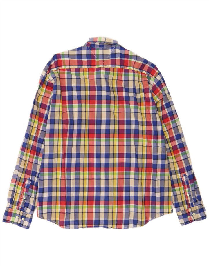 Tommy Hilfiger Mens Custom Fit Shirt 2XL Multicoloured Check Cotton