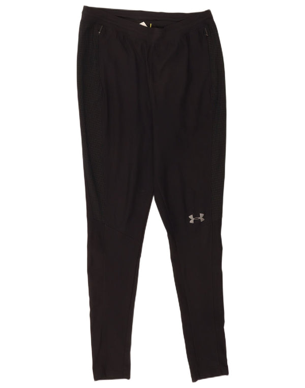 Under Armour Mens Fitted Slim Fit Leggings Pequeno Poliéster Preto