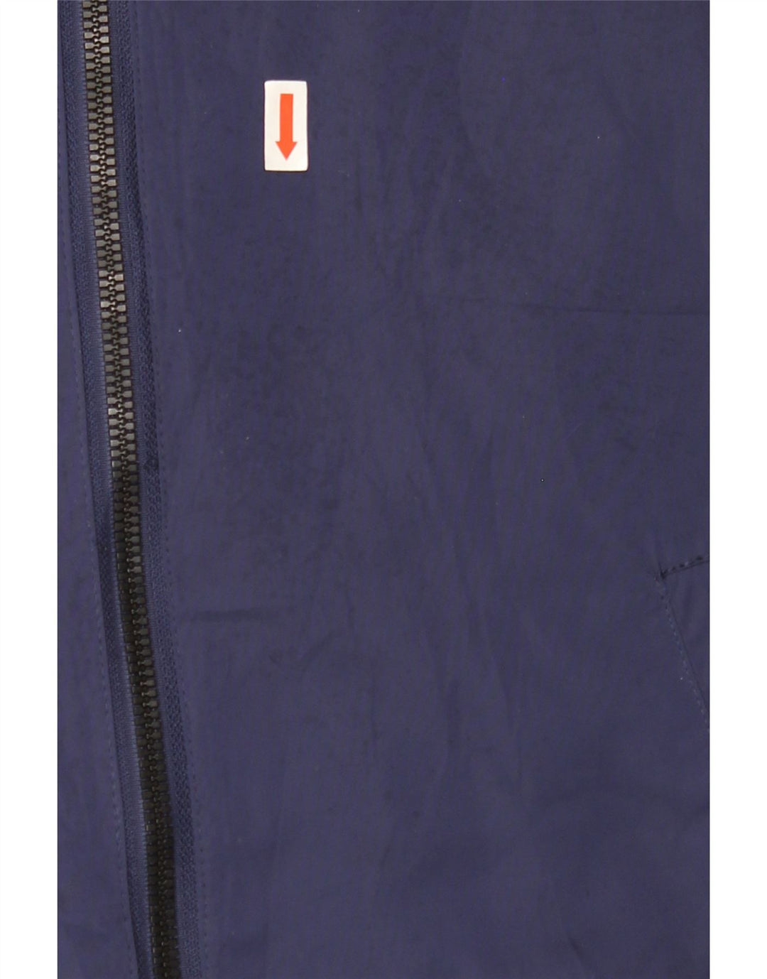 ZARA Mens Hooded Bomber Jacket UK 36 Small Navy Blue Colourblock Vintage Zara and Second-Hand Zara from Messina Hembry 