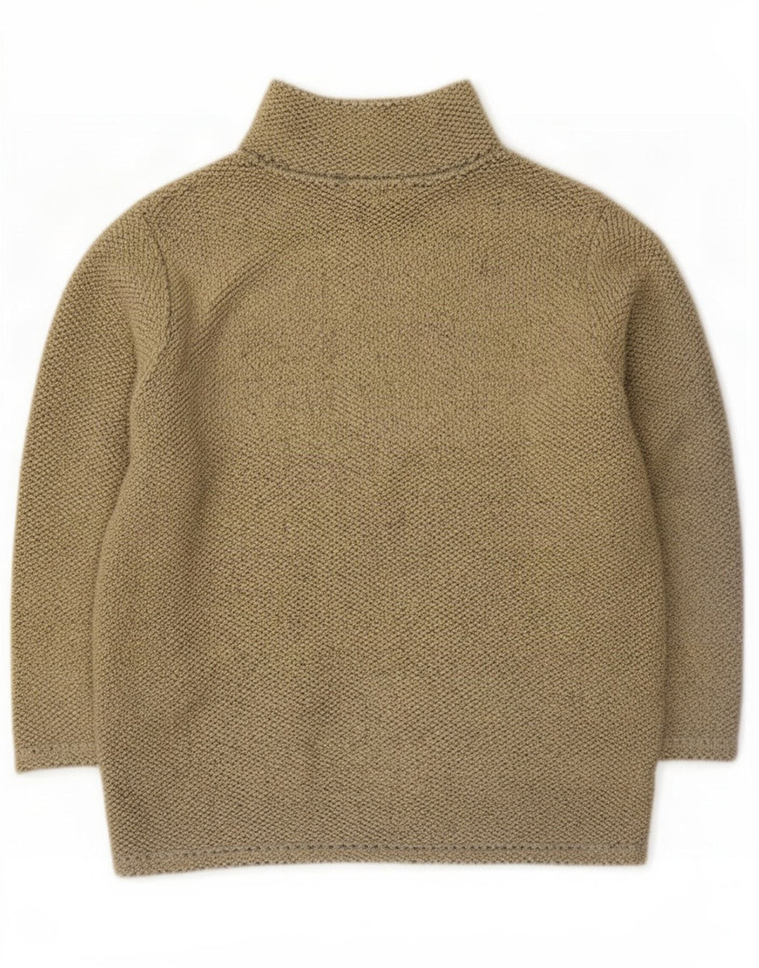 Giacca da tuta in pile da donna vintage UK 14 grande poliestere beige