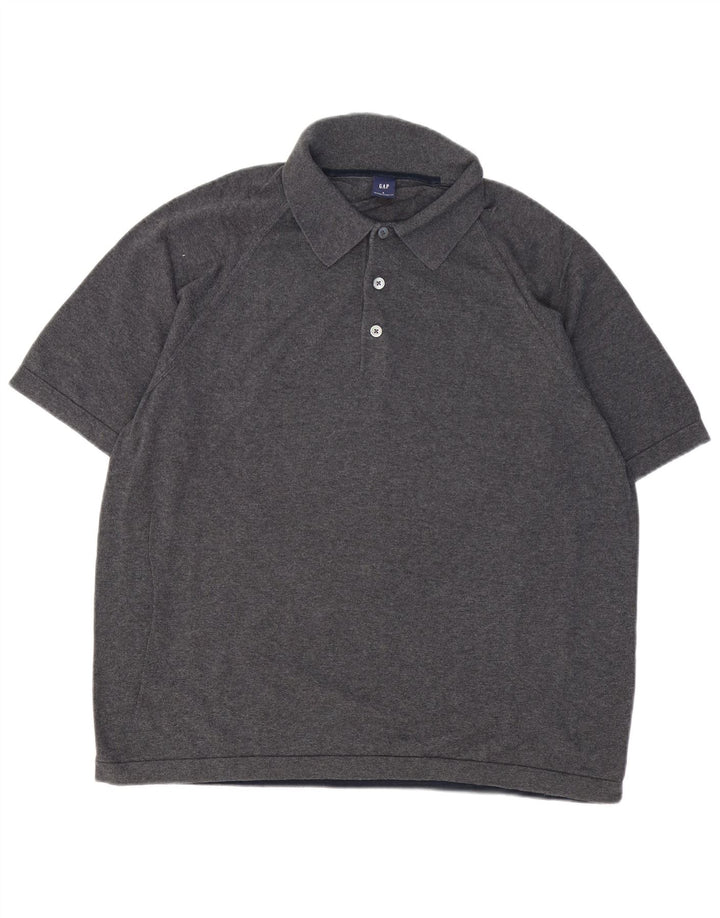 Tricou polo pentru bărbați GAP, mare, gri, bumbac
