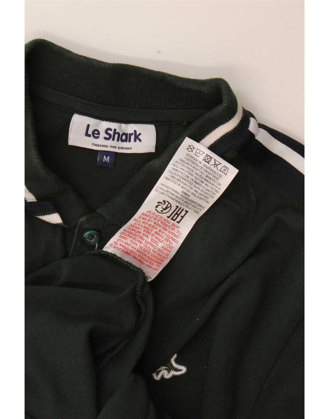 Polo Le Shark Hombre Algodón Verde Medio