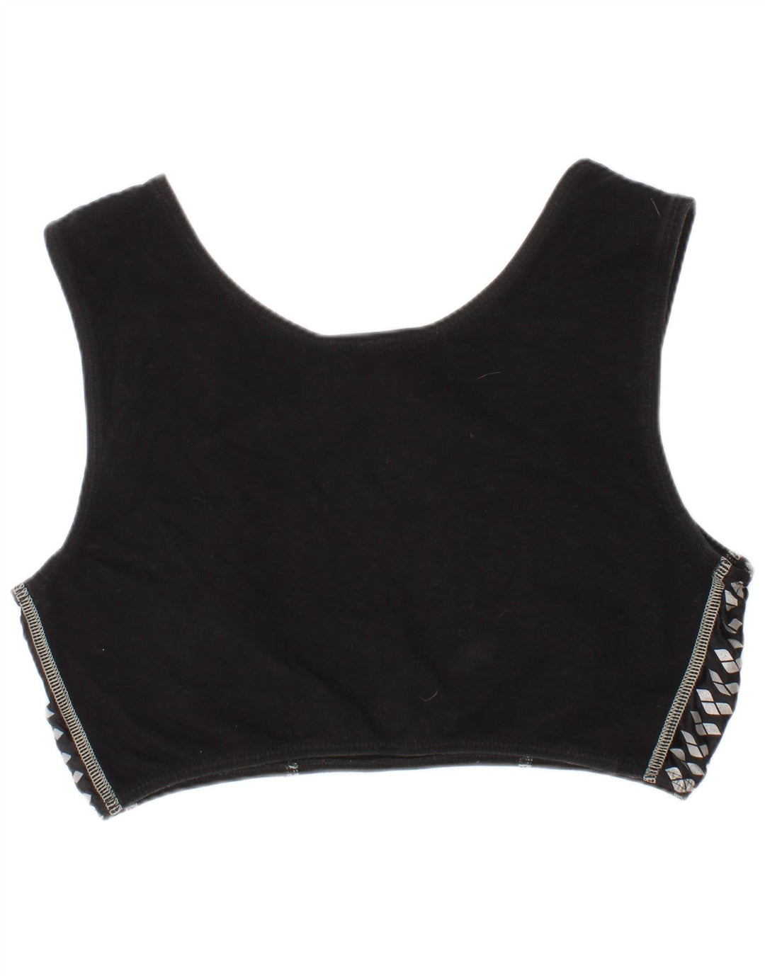 Top de Bra Arena para Mujer Medio Negro Algodón