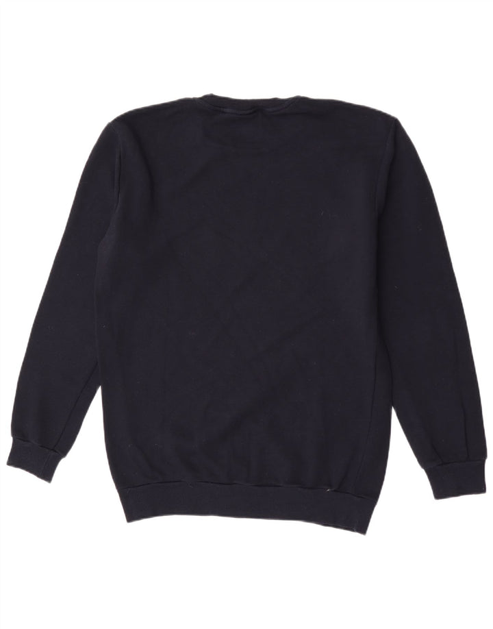 Zara Mens Graphic Sweatshirt Jumper Medium Navy Blue Cotton
